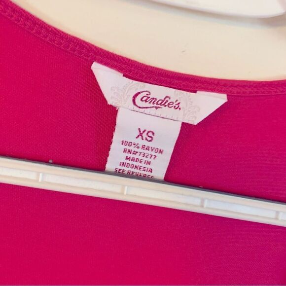 Candies Pink Top Sz XS NWT Gorgeous - Picture 4 of 6